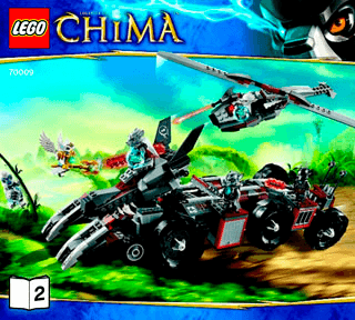 Preview for alternative construction for LEGO® Set 70009-1 - Number 3 BI 3017 / 52 - 65g - 70009 V29 2/3