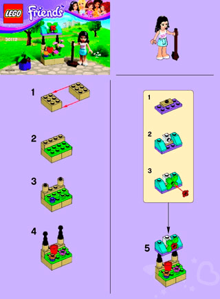 Preview for alternative construction for LEGO® Set 30112-1 - Number 1 BI 2002/ 2 - 30112 V29/V46