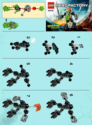 Preview for alternative construction for LEGO® Set 40116-1 - Number 1 BI 2002/ 2 - 40116