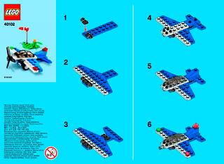 small lego plane instructions