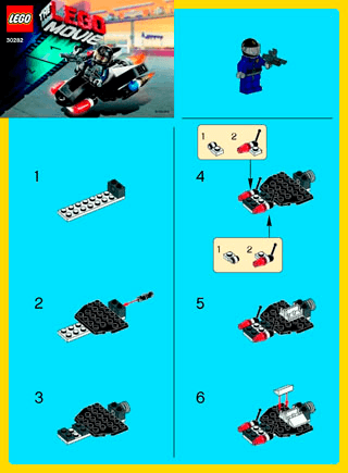 Preview for alternative construction for LEGO® Set 30282-1 - Number 1 BI 2002/ 2 - 30282 V 29