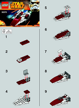 Preview for alternative construction for LEGO® Set 30272-1 - Number 1 BI 2002/ 2 - 30272 V29