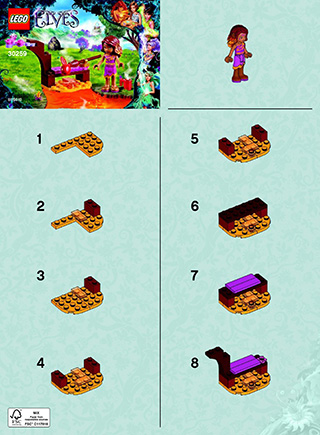 Preview for alternative construction for LEGO® Set 30259-1 - Number 1 BI 2002/ 2 - 30259 V29