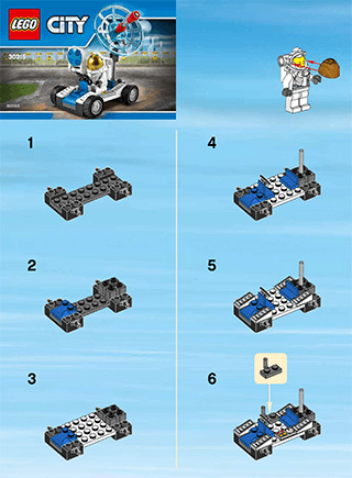 Preview for alternative construction for LEGO® Set 30315-1 - Number 1 BI 2002/ 2 - 30315 V29