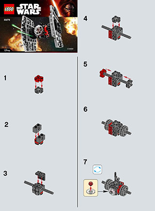 Preview for alternative construction for LEGO® Set 30276-1 - Number 1 BI 2002/ 2 - 65g, 30276 V29