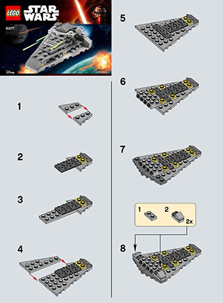 Preview for alternative construction for LEGO® Set 30277-1 - Number 1 BI 2002/ 2 - 30277 V29