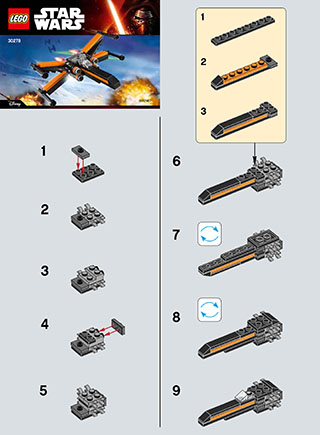 Preview for alternative construction for LEGO® Set 30278-1 - Number 1 BI 2002/ 2 - 30278 V29