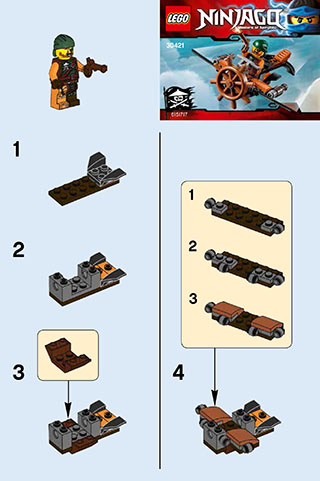 Preview for alternative construction for LEGO® Set 30421-1 - Number 1 BI 2001/ 2, 30421 V29