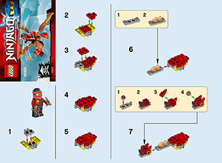 Preview for alternative construction for LEGO® Set 30422-1 - Number 1 BI 2002/ 2, 30422 V29