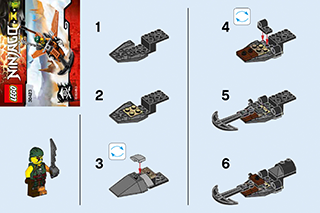 Preview for alternative construction for LEGO® Set 30423-1 - Number 1 BI 2001/ 2, 30423 V29