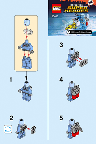 Preview for alternative construction for LEGO® Set 30603-1 - Number 2 BI 2001/ 2, 30603 V39