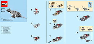 Preview for alternative construction for LEGO® Set 40239-1 - Number 2 BI 9005/60X50 LEAFLET, 40239 V39