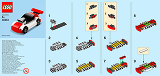 Preview for alternative construction for LEGO® Set 40243-1 - Number 1 BI 9005/60X50 LEAFLET, 40243 V29