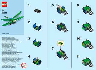 Preview for alternative construction for LEGO® Set 40244-1 - Number 1 BI 2002/ 2, 40244 V29