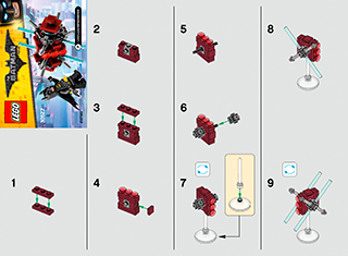 Preview for alternative construction for LEGO® Set 30522-1 - Number 1 BI 2002/ 2, 30522 V29