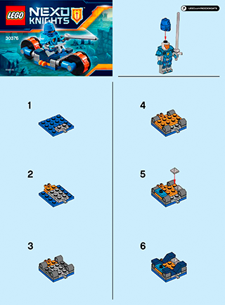 Preview for alternative construction for LEGO® Set 30376-1 - Number 1 BI 2002/2, 30376 V29