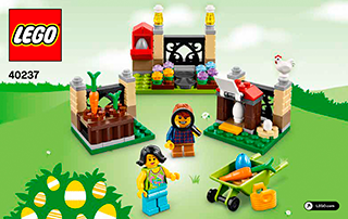 Preview for alternative construction for LEGO® Set 40237-1 - Number 1 BI 3003/32,40237 V29