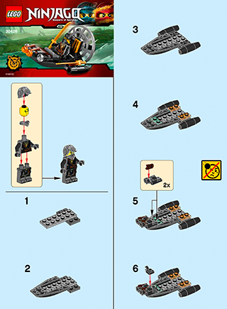 Preview for alternative construction for LEGO® Set 30426-1 - Number 1 BI 2002/ 2, 30426 V29