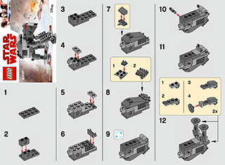 Preview for alternative construction for LEGO® Set 30497-1 - Number 1 BI 2002/ 2, 30497 V29