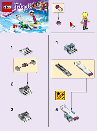 Preview for alternative construction for LEGO® Set 30402-1 - Number 1 BI 2002/ 2, 30402 V29