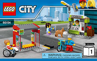 Lego city 60154 bus 2025 station