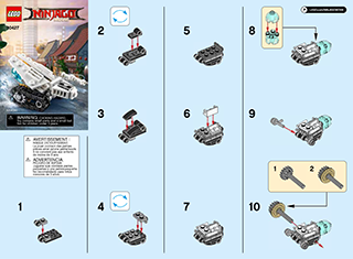 Preview for alternative construction for LEGO® Set 30427-1 - Number 2 BI 2002/ 2, 30427 V39