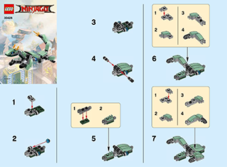 Preview for alternative construction for LEGO® Set 30428-1 - Number 1 BI 2002/ 2, 30428 V29