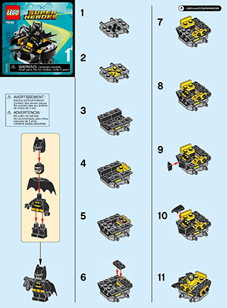 Preview for alternative construction for LEGO® Set 76092-1 - Number 2 BI 2002/2, 76092 1/3 V39