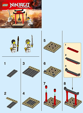 Preview for alternative construction for LEGO® Set 30530-1 - Number 1 BI 2002/ 2, 30530 V29