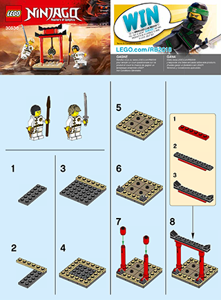 Preview for alternative construction for LEGO® Set 30530-1 - Number 2 BI 2002/ 2, 30530 V39