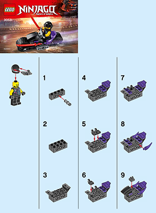 Preview for alternative construction for LEGO® Set 30531-1 - Number 1 BI 2002/ 2, 30531 V29