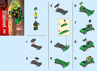 Preview for alternative construction for LEGO® Set 30532-1 - Number 1 BI 2002/ 2, 30532 V29