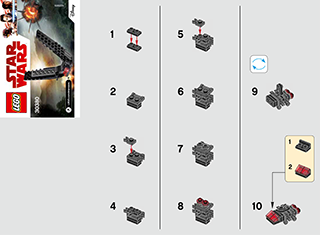 Preview for alternative construction for LEGO® Set 30380-1 - Number 1 BI 2002/ 2 -, 30380 V29