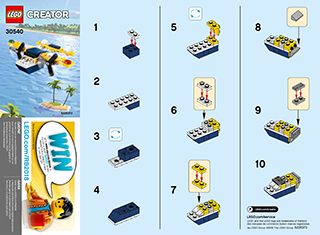 Preview for alternative construction for LEGO® Set 30540-1 - Number 2 BI 2002/ 2, 30540 V39