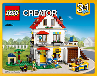 Preview for alternative construction for LEGO® Set 31069-1 - Number 1 BI 3016, 252+4/65+200G, 31069 V29