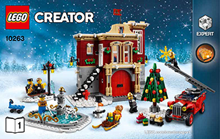 Preview for alternative construction for LEGO® Set 10263-1 - Number 1 BI 3004/52, 10263 1/2 V29