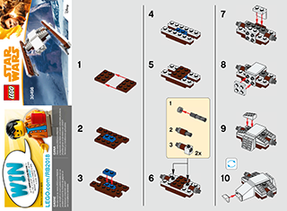 Preview for alternative construction for LEGO® Set 30498-1 - Number 2 BI 2002/ 2 -, 30498 V39