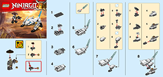 Preview for alternative construction for LEGO® Set 30547-1 - Number 1 BI 9005/60X50 LEAFLET, 30547 V29