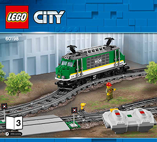 Preview for alternative construction for LEGO® Set 60198-1 - Number 6 BI 3017/52-65G, 60198 3/6 V39 & V142