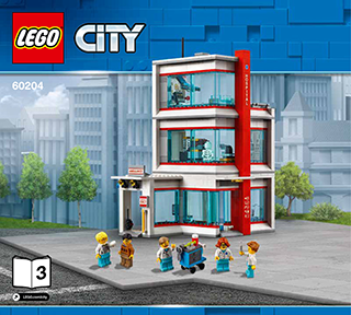 Preview for alternative construction for LEGO® Set 60204-1 - Number 5 BI 3017/48-65G, 60204 3/6 V29