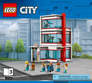 Preview for alternative construction for LEGO® Set 60204-1 - Number 6 BI 3017/48-65G, 60204 3/6 V39