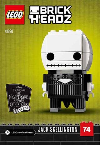 lego brickheadz jack skellington & sally