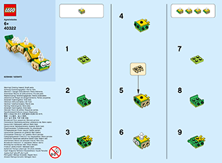 Preview for alternative construction for LEGO® Set 40322-1 - Number 1 BI 2002/ 2, 40322 V29