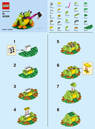 Preview for alternative construction for LEGO® Set 40326-1 - Number 1 BI 2002/ 2, 40326 V29