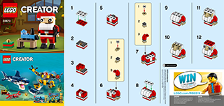 Preview for alternative construction for LEGO® Set 30573-1 - Number 2 BI 9005 / 60x50 leaflet, 30573 V39