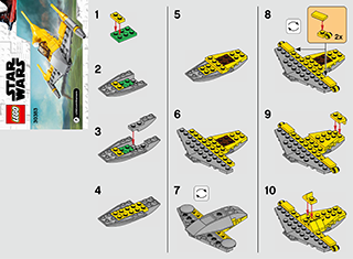 Preview for alternative construction for LEGO® Set 30383-1 - Number 1 BI 2002/2, 30383 V29