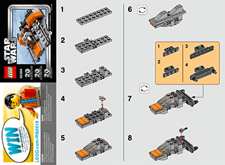 Preview for alternative construction for LEGO® Set 30384-1 - Number 1 BI 2002/ 2, 30384 V29