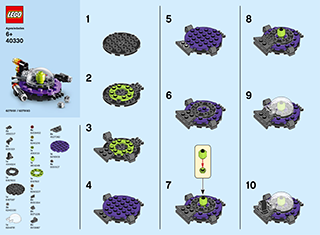 Preview for alternative construction for LEGO® Set 40330-1 - Number 1 BI 2002/ 2, 40330 V29