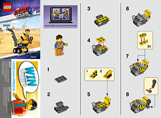 Preview for alternative construction for LEGO® Set 30529-1 - Number 2 BI 2002/ 2, 30529 V39