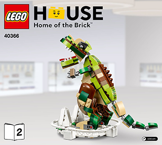 Preview for alternative construction for LEGO® Set 40366-1 - Number 2 BI 3106, 56/65G, 40366 2/3 V2